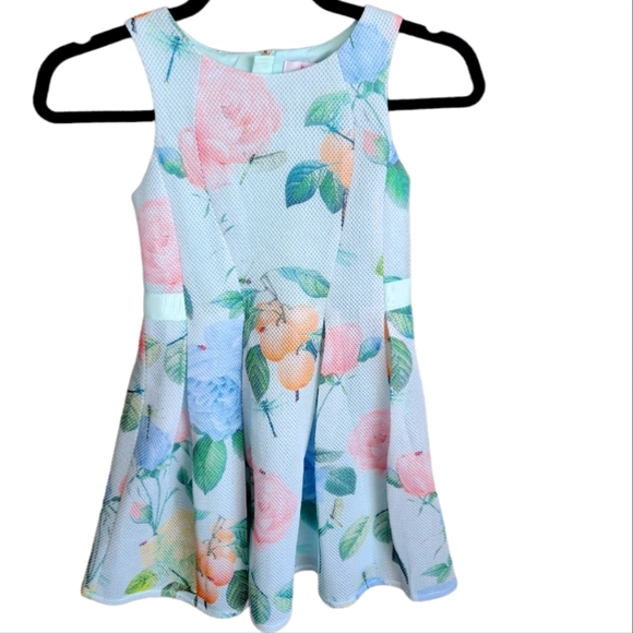 Baker by Ted Baker Floral Print Girls Dress - Picture 1 of 8